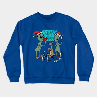 Aliens and Santa Crewneck Sweatshirt